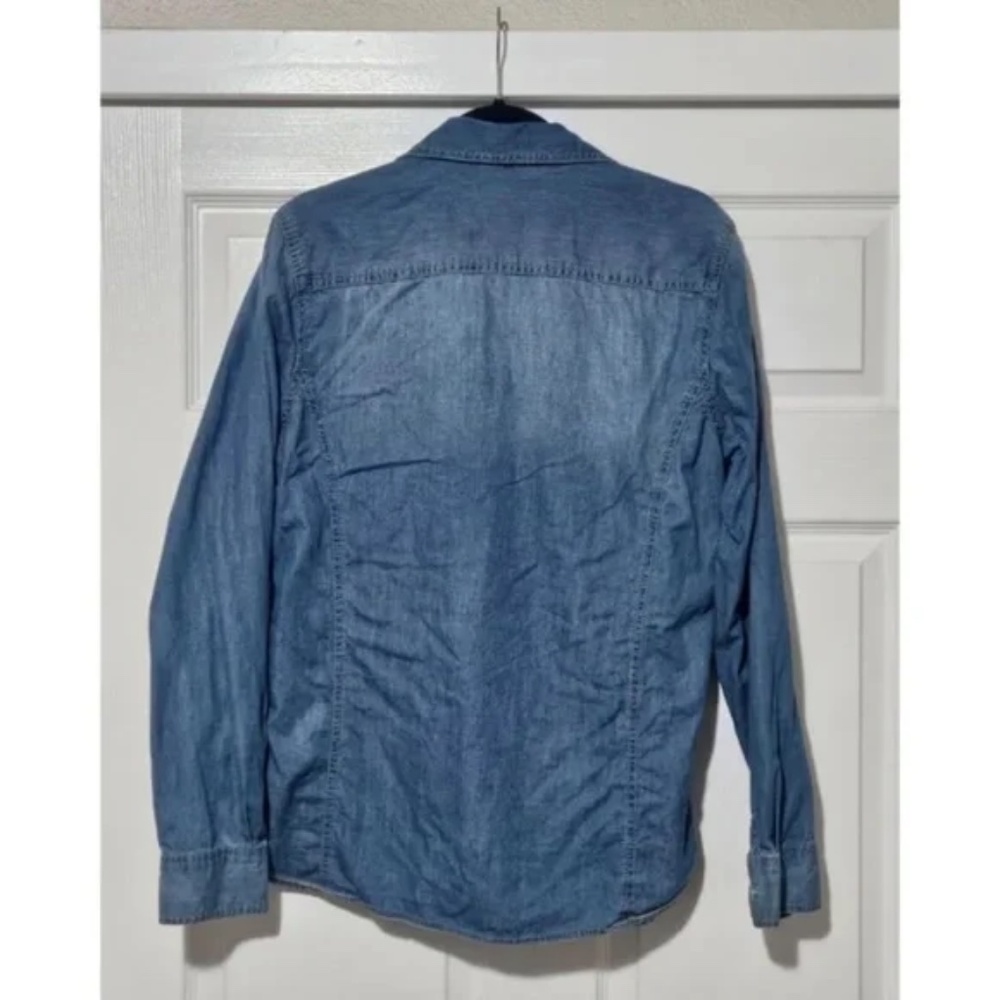21 Men denim chambray shirt medium - Picture 2 of 2